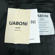 ★★枚数限定EU製＆定価7万◆UABONI*Paris*テーラードジャケット*ユアボニ*パリ発◆上質 ウール 保温 無地 コート 紳士 ビジネス 通勤 L/48_画像10