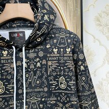 個性EU製＆定価8万◆UABONI*Paris*上下セット*ユアボニ*パリ発◆上品 薄手 総柄 スポーツ パーカー スウェットパンツ スラックス L/48_画像4