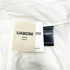 上級EU製＆定価4万◆UABONI*Paris*パーカー*ユアボニ*パリ発◆上質 吸汗速乾 薄手 ハーフシップ ビッグシルエット 洗練 ミニマル 外出 XLの画像9