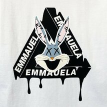 人気・半袖Tシャツ 定価2万◆Emmauela・イタリア・ミラノ発◆上級 快適 吸汗 速乾 ウサギ柄 トレンド スウェット レジャー 春夏 2XL/52_画像6