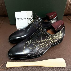  rare EU made regular price 28 ten thousand special order limited goods *UABONI* business shoes *yuaboni* high class hand made handmade hand . original leather formal gentleman for 27.