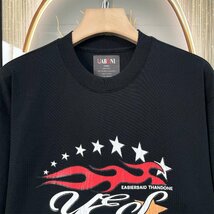 高級EU製＆定価2万◆UABONI*Paris*半袖Tシャツ*ユアボニ*パリ発◆上質 快適 通気 ゆったり 人気 個性 レトロ カットソー アメカジ 普段着52_画像4