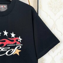 高級EU製＆定価2万◆UABONI*Paris*半袖Tシャツ*ユアボニ*パリ発◆上質 快適 通気 ゆったり 人気 個性 レトロ カットソー アメカジ 普段着52_画像6