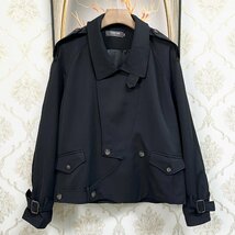 新作EU製＆定価6万◆UABONI*Paris*ジャケット*ユアボニ*パリ発◆上品 防風 洗練 オシャレ 無地 個性 紳士 メンズ ビジネス 通勤 日常 2XL_画像1