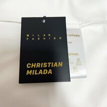 定価4万★christian milada・ミラノ発・ トレーナー★コットン100％ 伸縮性 スウェット プルオーバー おしゃれ 日常 秋冬 M/46サイズ_画像8