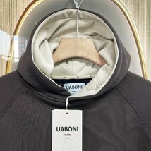 枚数限定EU製＆定価5万◆UABONI*Paris*パーカー*ユアボニ*パリ発◆個性 裏起毛 防寒 スウェット トレーナー プルオーバー 日常着 XL/50_画像3