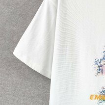 絶賛・半袖Tシャツ 定価2万◆Emmauela・イタリア・ミラノ発◆綿100％ 上質 吸汗速乾 個性 夕焼け スウェット レジャー リゾート 夏服 XL/50_画像6