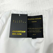 定価6万★christian milada・ミラノ発・ジャケット★上質 上品 ゆったり 耐久 快適 総柄 ショート丈 アウター 可愛い オーフィス 春夏 M_画像10