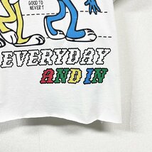 個性ヨーロッパ製※定価2万◆ブルガリア発※RISELIN 半袖Tシャツ 薄手 ゆったり ダメージ加工 ウサギ カットソー アシンメトリー 街着 L/48_画像7