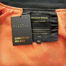 定価7万★christian milada・ミラノ発・フライトジャケット★薄手 個性 オシャレ 快適 豪華刺繍 宇宙飛行士 MA-1 アウトドアウェア M/46_画像8