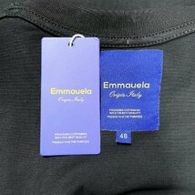 定番・半袖Ｔシャツ 定価2万◆Emmauela・イタリア・ミラノ発◆コットン100％ 快適 通気吸汗 スウェット カットソー 個性 トレンド M/46_画像8