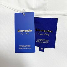 上級・パーカー 定価4万◆Emmauela・イタリア・ミラノ発◆綿100％ 快適 上品 ゆったり スウェット 人気 カットソー 普段着 L/48サイズ_画像9