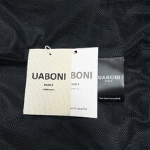 定番EU製＆定価4万◆UABONI*Paris*トレーナー*ユアボニ*パリ発◆快適 速乾 薄手 ハーフシップ 英字 メッシュ スポーツ プルオーバー M_画像9