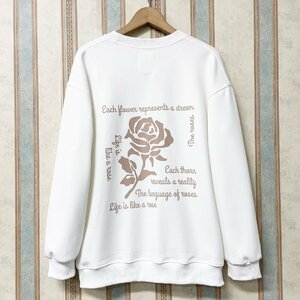  new work regular price 4 ten thousand FRANKLIN MUSK* America * New York departure sweatshirt ventilation soft britain character rose sweat tops standard size 1