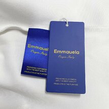 上級・パーカー 定価3万◆Emmauela・イタリア・ミラノ発◆綿100% 上質 薄手 お洒落 スウェット バラ ロゴ プルオーバー 男女兼用 L/48_画像8