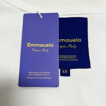 高級・半袖Tシャツ 定価2万◆Emmauela・イタリア・ミラノ発◆綿100％ 吸湿速乾 通気 個性 スウェット スタイリッシュ 普段着 L/48サイズ_画像8