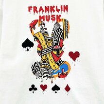 個性 定価2万 FRANKLIN MUSK・アメリカ・ニューヨーク発 半袖Tシャツ 通気吸汗 人気 楽ちん プリント オシャレ スウェット カットソー 夏 3_画像3