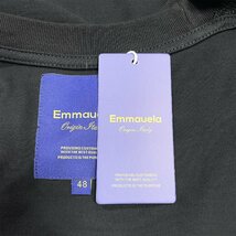 個性・半袖Tシャツ 定価2万◆Emmauela・イタリア・ミラノ発◆コットン100％ 高級 薄手 通気 吸汗速乾 スウェット アメカジ オシャレ XL/50_画像8