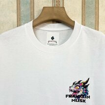 絶賛 定価2万 FRANKLIN MUSK・アメリカ・ニューヨーク発 半袖Tシャツ コットン100％ 快適 個性 ストリート スウェット カットソー 夏 2_画像4