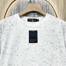 定価2万★christian milada・ミラノ発・半袖Tシャツ★コットン100％ 個性 薄手 快適 ラインストーン カットソー スウェット 街着 夏 2XL_画像3