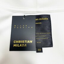 定価4万★christian milada・ミラノ発・パーカー★コットン100% 上質 快適 プルオーバー ユニコーン オシャレ 日常 秋冬 M/46サイズ_画像8