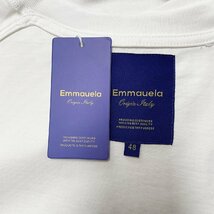 定番・半袖Ｔシャツ 定価2万◆Emmauela・イタリア・ミラノ発◆コットン100％ 快適 個性 通気吸汗 スウェット カットソー トレンド M/46_画像8