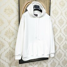 定番EU製＆定価4万◆UABONI*Paris*パーカー*ユアボニ*パリ発◆上質コットン 個性 ゆったり 油絵 英字 スウェット ユニセックス XL/50サイズ_画像9