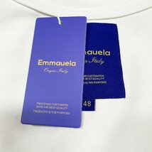 個性・半袖Tシャツ 定価2万◆Emmauela・イタリア・ミラノ発◆コットン100％ 高級 薄手 通気 吸汗速乾 スウェット アメカジ 日常 M/46_画像8