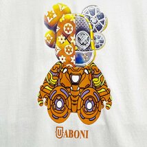 最上級EU製＆定価2万◆UABONI*ユアボニ*半袖Tシャツ*フランス*パリ発◆米国綿 通気 個性 ゆったり カジュアル ベアブリック/Bearbrick 2XL_画像3