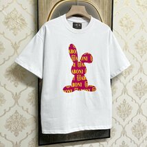 個性EU製＆定価2万◆UABONI*Paris*半袖Tシャツ*ユアボニ*パリ発◆綿100% 通気 薄手 ウサギ柄 可愛い スウェット お出かけ 夏服 L/48サイズ_画像10