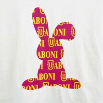 個性EU製＆定価2万◆UABONI*Paris*半袖Tシャツ*ユアボニ*パリ発◆綿100% 通気 薄手 ウサギ柄 可愛い スウェット お出かけ 夏服 L/48サイズ_画像6