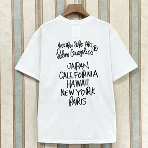 定番 定価2万 FRANKLIN MUSK・アメリカ・ニューヨーク発 半袖Tシャツ 快適 吸汗 通気 丸首 アメカジ トップス シンプル 普段着 サイズ3