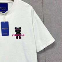 人気・半袖Tシャツ 定価2万◆Emmauela・イタリア・ミラノ発◆上級コットン100％ 個性 快適 クマ ポップ トップス スウェット 街着 夏2XL/52_画像6