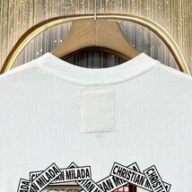 定価2万★christian milada・ミラノ発・半袖Tシャツ★綿100％ 薄手 通気吸汗 個性 ハート柄 ロゴ オシャレ カジュアル 普段着 夏 2XL/52_画像5