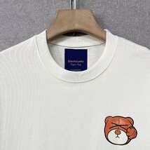 定番・半袖Ｔシャツ 定価2万◆Emmauela・イタリア・ミラノ発◆コットン100％ 快適 個性 通気吸汗 スウェット カットソー トレンド 2XL/52_画像4