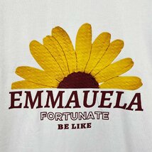 人気・半袖Tシャツ 定価2万◆Emmauela・イタリア・ミラノ発◆コットン100％ 快適 高級 通気 おしゃれ 菊 スウェット カットソー トップス50_画像6