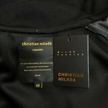 定価8万★christian milada・ミラノ発・上下セット★上質 通気 薄手 切替 ジャケット チノパン トレーニング スポーツウェア 日常 M/46_画像9