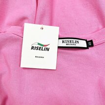 人気ヨーロッパ製※定価2万◆ブルガリア発※RISELIN 半袖Tシャツ 綿100% 薄手 通気 ラインストーン 英字 個性 おしゃれ ストリート 夏 L_画像9