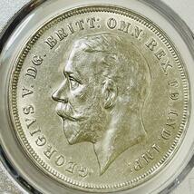 【1935 イギリス ジョージ5世 戴冠25周年記念 1クラウン 銀貨 B】 PCGS UNC DETAILS ジュビリー ロイヤルミント セント・ジョージの竜退治 _画像7