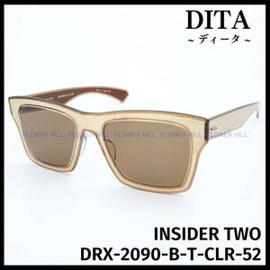【新品・送料無料】 DITA ディータ サングラス 高級 INSIDER TWO DRX-2090-B-T-CLR-52 クリスタルブラウン 日本製 メンズ レディース
