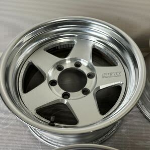 MOZZER SFW SUPER FORGED WEAPON BY 16インチ 16x8J -15 139.7/6H 中古4本 希少 軽量 鍛造 ランクル ハイラックスの画像5