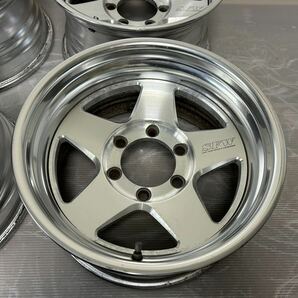 MOZZER SFW SUPER FORGED WEAPON BY 16インチ 16x8J -15 139.7/6H 中古4本 希少 軽量 鍛造 ランクル ハイラックスの画像3