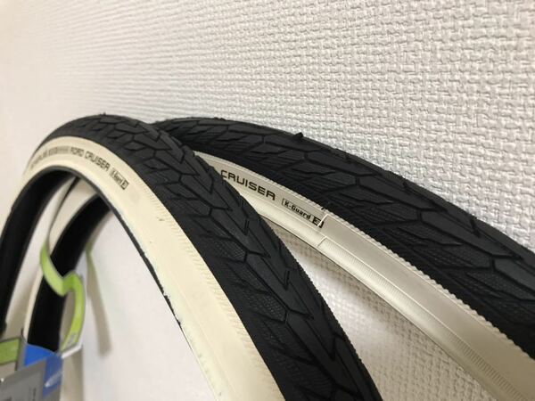 【送料無料】SCHWALBE ロードクルーザー 700×32C ブラック×ホワイト 新品2本セット