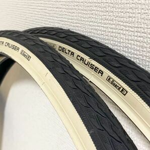 【送料無料特価】Schwalbe DELTA CRUISER 700×28C ブラック×ホワイト 新品2本セットの画像1