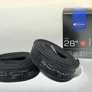 【送料無料】700C仏式チューブ Schwalbe SV17 700×28-47C バルブ長40mm 2個セットの画像1