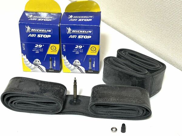 【送料無料特価】29インチMTB用仏式チューブMichelin AIR STOP A4 29×1.9-2.5 バルブ長40mm 新品2個セット