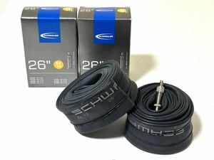 【送料無料特価】26インチ英式MTB用チューブ Schwalbe DV13 26×1.50-2.40 バルブ長40mm 新品2個セット