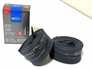 【送料無料特価】27.5/28/29インチ仏式MTB用チューブ Schwalbe SV19A ExtraLight バルブ長40mm 2個セット《29×1.5-2.4/27.5×2.0-2.4》