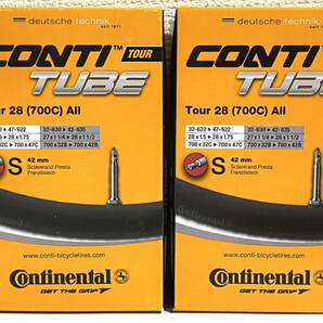 【送料無料特価】700C仏式チューブ Continental TOUR28 ALL 700×32-47C バルブ長42mm 新品2個セット《27インチ/ETRTO630/ETRTO635適合》の画像5