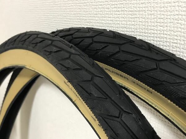 【送料無料特価】SCHWALBE ロードクルーザー 26×1.75 ガムサイド 新品2本セット